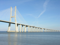 Vasco da Gama bridge over Tagus (Tejo) River
