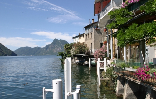 Lake Lugano in Switzerland