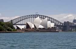 View of Sydney Harbour Bridge and Opera House